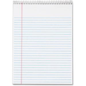TOPS Docket Writing Tablet, Top Wirebound, 8-1/2 x 11-3/4 Inches, White, Legal/Wide Rule, 70 Sheets per Pad, 3 Pads per Pack (63633)(8-1/2″ x 11-3/4″)