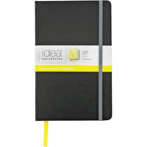 TOPS Idea Collective Journal, Smooth Black Cover, Wide Rule, Cream Paper, 8.25 x 5 Inches, 240 Pages (56880)