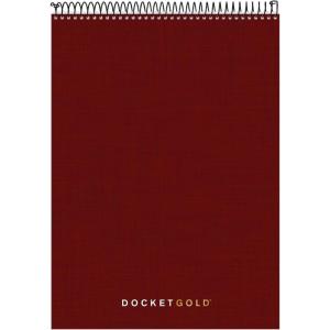 Tops Docket Gold Project Planner, 8-1/2″ x 11-3/4″, Top-Wire Bound, Project Rule, Burgundy Cover, 70 Sheets (63753)