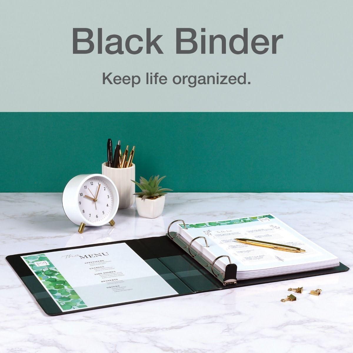 image:imageCardinal 10301 EasyOpen ClearVue Locking SlantD Binder 1Inch Cap 11 x 8 12 Black1Inch
