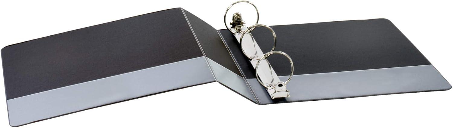 image:imageCardinal 3 Ring Binder Binders for School and Office Durable 3 Inch Performer ClearVue Binder Round Rings 625Sheet Capacity Customizable ClearVue Covers PVCFree Black 67525Black