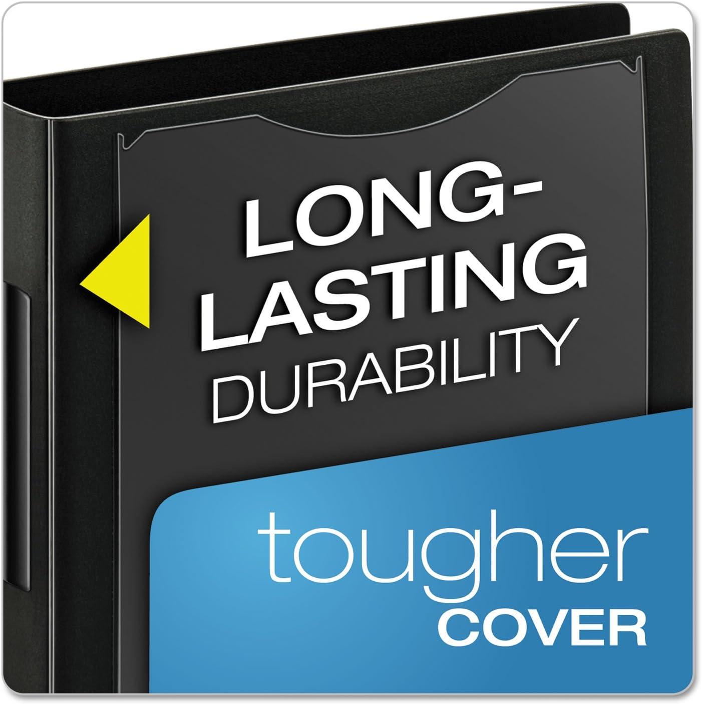 image:imageCardinal SuperLife Pro Easy Open SlantD Binder White 75 x 11 34 x 10 34Black