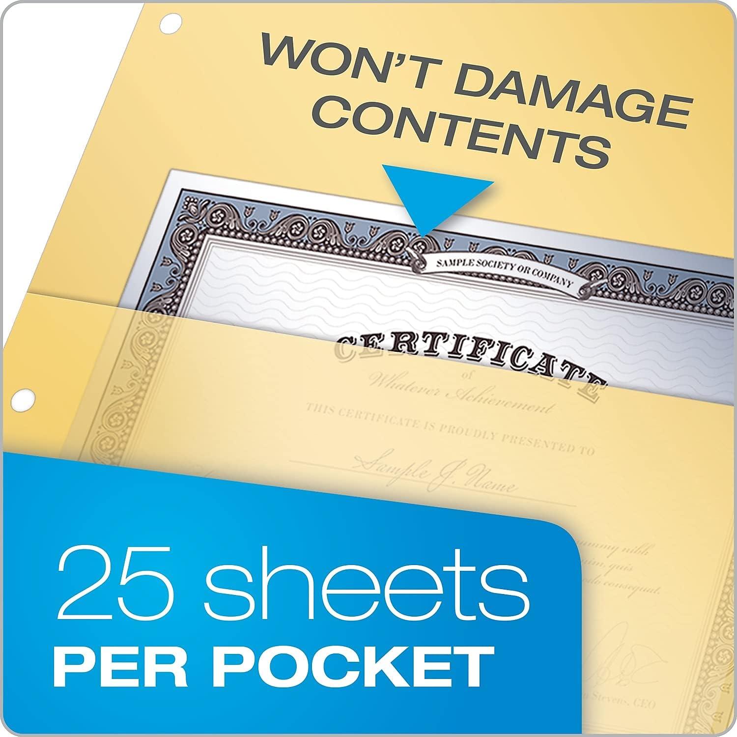 image:imageTOPS Cardinal Poly Ring Binder Pockets No Tabs Double Pocket MultiColor 84007 Letter Size 5 Folders per Pack