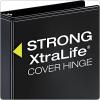 Cardinal 3 Ring Binder, Binders for School and Office, Durable 3 Inch Performer ClearVue Binder, Round Rings, 625-Sheet Capacity, Customizable ClearVue Covers, PVC-Free, Black (67525)(Black)