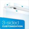 Cardinal 3 Ring Binder, Binders for School and Office, Durable 3 Inch Performer ClearVue Binder, Round Rings, 625-Sheet Capacity, Customizable ClearVue Covers, PVC-Free, Black (67525)(White)