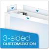 Cardinal ExpressLoad 4 Inch D-Ring Binder, 750 Sheet Capacity, ClearVue Cover, Locking D-Rings, White Binder (49140)(1.5 Inch)