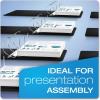 Cardinal ExpressLoad 4 Inch D-Ring Binder, 750 Sheet Capacity, ClearVue Cover, Locking D-Rings, White Binder (49140)(1.5 Inch)