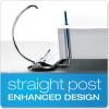 Cardinal ExpressLoad 4 Inch D-Ring Binder, 750 Sheet Capacity, ClearVue Cover, Locking D-Rings, White Binder (49140)(2 Inch)