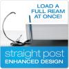 Cardinal ExpressLoad 4 Inch D-Ring Binder, 750 Sheet Capacity, ClearVue Cover, Locking D-Rings, White Binder (49140)(3 Inch)