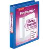 Cardinal 3 Ring Binder, Binders for School and Office, Durable 3 Inch Performer ClearVue Binder, Round Rings, 625-Sheet Capacity, Customizable ClearVue Covers, PVC-Free, Black (67525)(Blue)