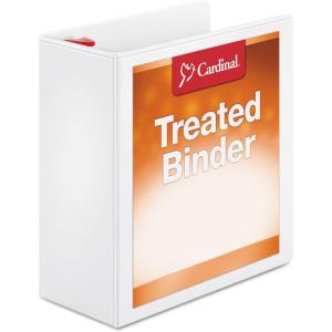 Cardinal 32140 Binder, Slant-D Ring, 11-Inch x 8-1/2-Inch, 4″ Cap, White