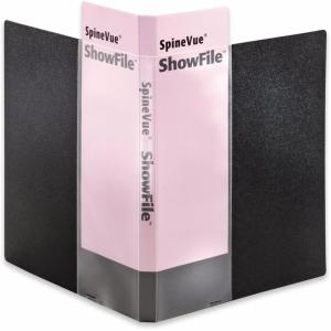 Cardinal Spine Vue ShowFile, Black, Letter Size, 24 Pockets, 1 per Box, (51232)