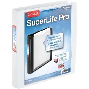 Cardinal SuperLife Pro Easy Open Slant-D Binder, White, 75″ x 11 3/4″ x 10 3/4″(White)
