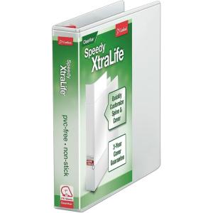Cardinal White Speedy XtraLife Slant-D Binder, 4 Inch(White)