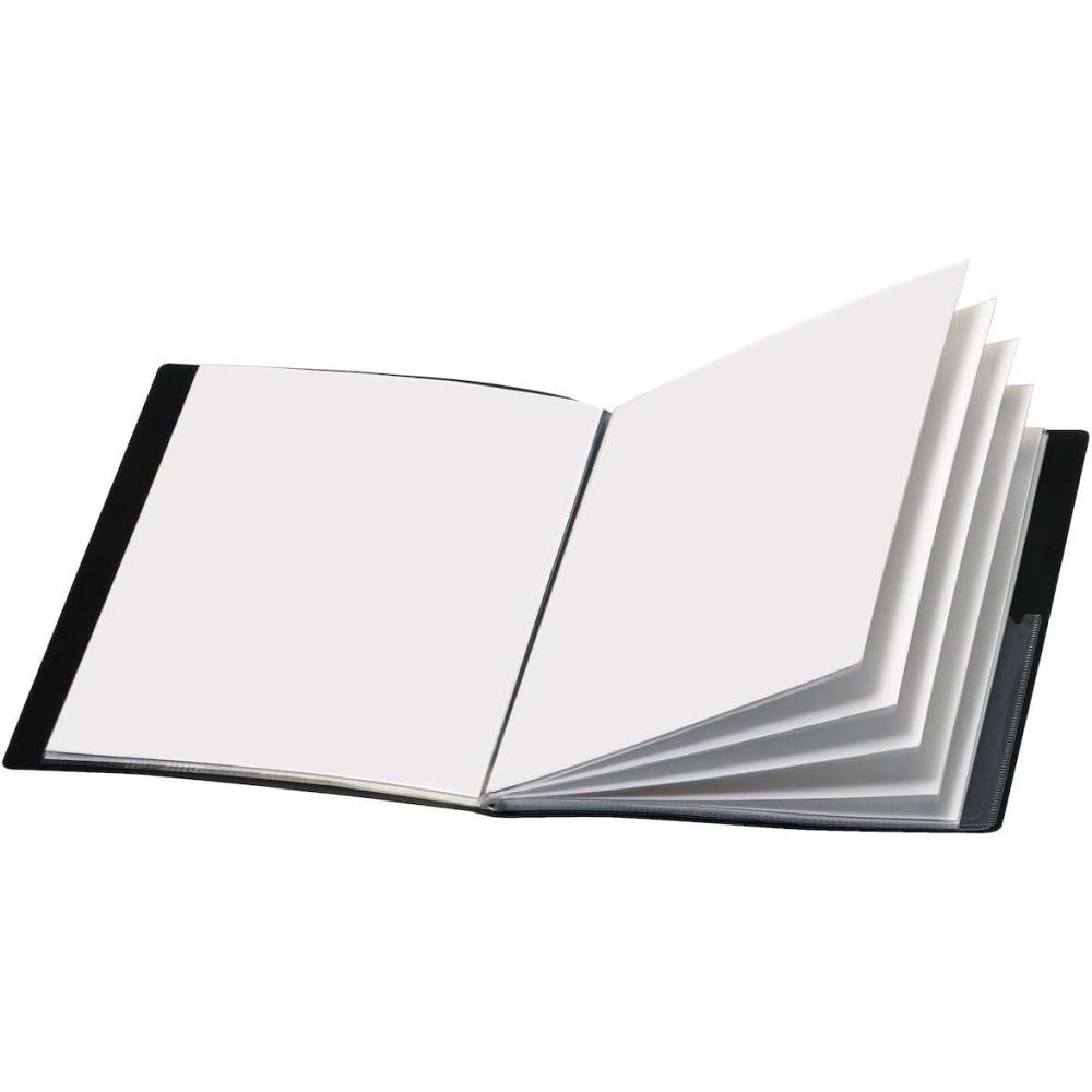 image:imageCardinal Custom ShowFile Presentation Book 12 Pockets Holds 24 LetterSize Sheets Customizable Cover Black 50132CB1 Count Pack of 1