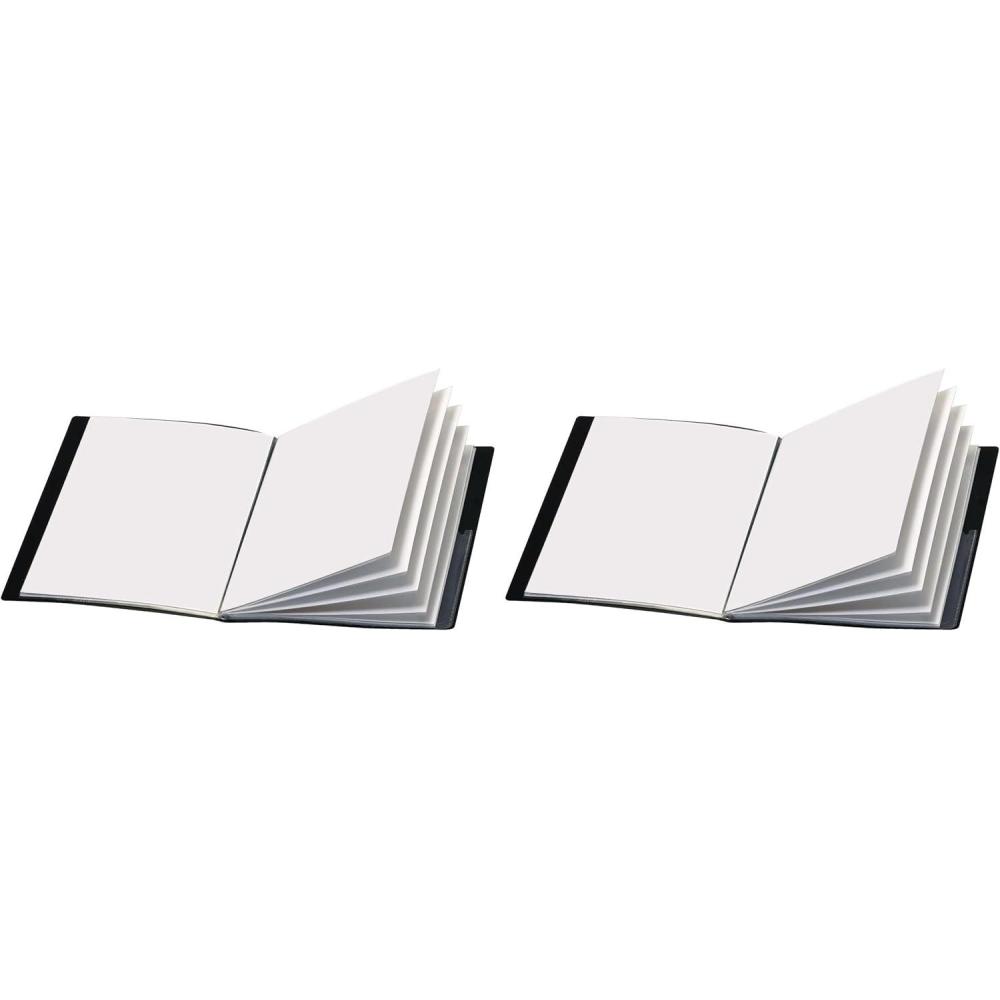 image:imageCardinal Custom ShowFile Presentation Book 12 Pockets Holds 24 LetterSize Sheets Customizable Cover Black 50132CB1 Count Pack of 2