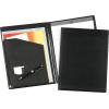 Cardinal Pad Holder, Leather-Like Vinyl, Brass-Finish Clip, Expanding Pocket File, Black (252610)