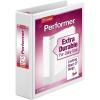 Cardinal Performer 3-Ring Binder, 4″, Locking Slant-D Rings, 890-Sheet Capacity, ClearVue Presentation Binder, Nonstick, PVC-Free, White (19050)(2-Inch)