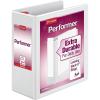 Cardinal Performer 3-Ring Binder, 4″, Locking Slant-D Rings, 890-Sheet Capacity, ClearVue Presentation Binder, Nonstick, PVC-Free, White (19050)(4-Inch)