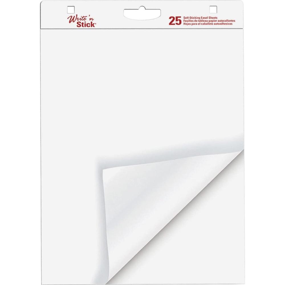 image:imageAdams Writen Stick Easel Pad 20 x 23 Inches 25 Sheets White 6 Pads Per Carton WSP20232