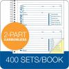 Adams Recycled Phone Message Book, 2-Part Carbonless, 4 Messages per Page, 400 Sets/Book (SC1154R) , White
