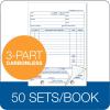 Adams Repair Order Book, 3-Part Carbonless, White/White/White, 5-9/16 x 8-7/16 Inches, 50 Sets (T5084)(50 Count (Pack of 10))