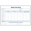 Adams Weekly Time Sheet, 1-Part, 5.5 x 8.5 Inches, Blue/White, 100 Sheets Per Pad, 2 Pack (9507ABF)(2 Count (Pack of 8))