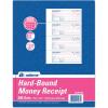 Adams Hardbound Receipt Book, 7.63 x 11 Inches, 2-Part, Carbonless, White/Canary, 4 Form Sets per Page, 300 Sets per Book (DCH1185)