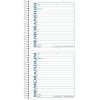 Adams Spiral Memo Book, 5.5 x 11 Inch, 2-Part, Carbonless, 2 Memos per Page, 50 Pages, White and Canary (SC1157)