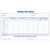 Adams Weekly Time Sheet, 1-Part, 5.5 x 8.5 Inches, Blue/White, 100 Sheets Per Pad, 2 Pack (9507ABF)(2 Count (Pack of 1))