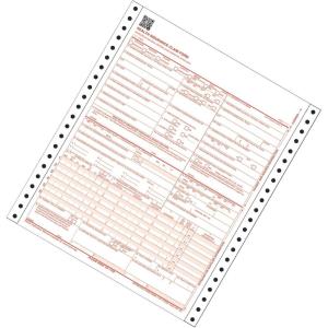 Adams CMS-1500 Health Insurance Claim Forms, 2-Part, Continuous, 9.5 x 11 Inches, 100 Sets per Pack (CMS1500CV)(100 Count (Pack of 1))