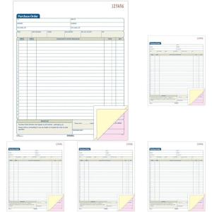 Adams Purchase Order Book, 8.38 x 10.69 Inch, 3-Part, Carbonless, 50 Sets, White, Canary and Pink (TC8131)(50 Count (Pack of 5))