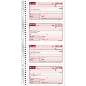 Adams Recibo Renta o Dinero, Spanish Language Rent or Money Receipt Book, 2-Part, Carbonless, 200 Sets/Book, 4 Receipts/Page (SC1152S)