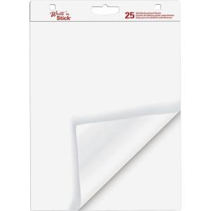 Adams Write’n Stick Easel Pad, 20 x 23 Inches, 25 Sheets, White, 6 Pads Per Carton (WSP20232)