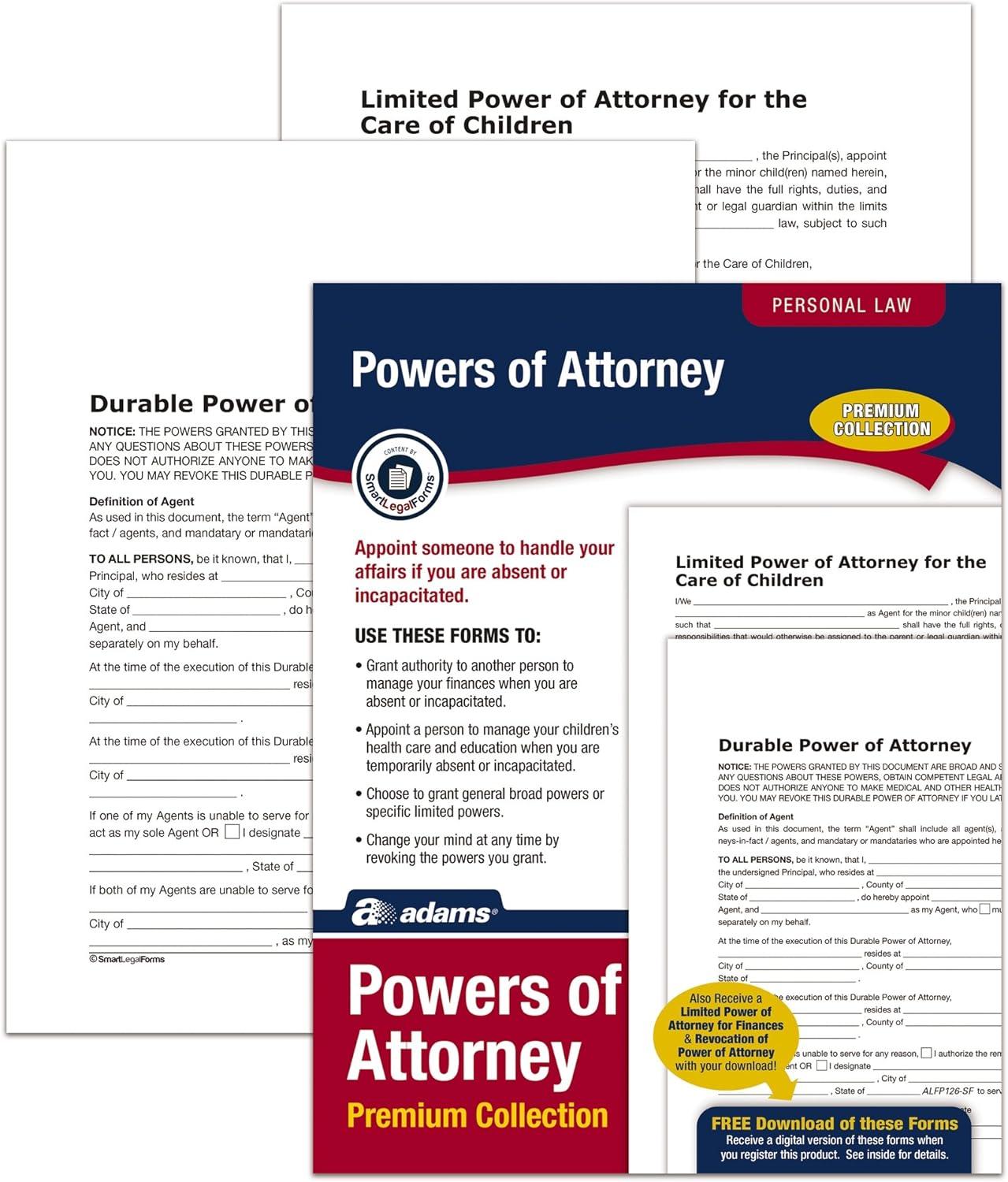 image:imageAdams Power of Attorney Forms Pack Includes Forms and Instructions ALFP126