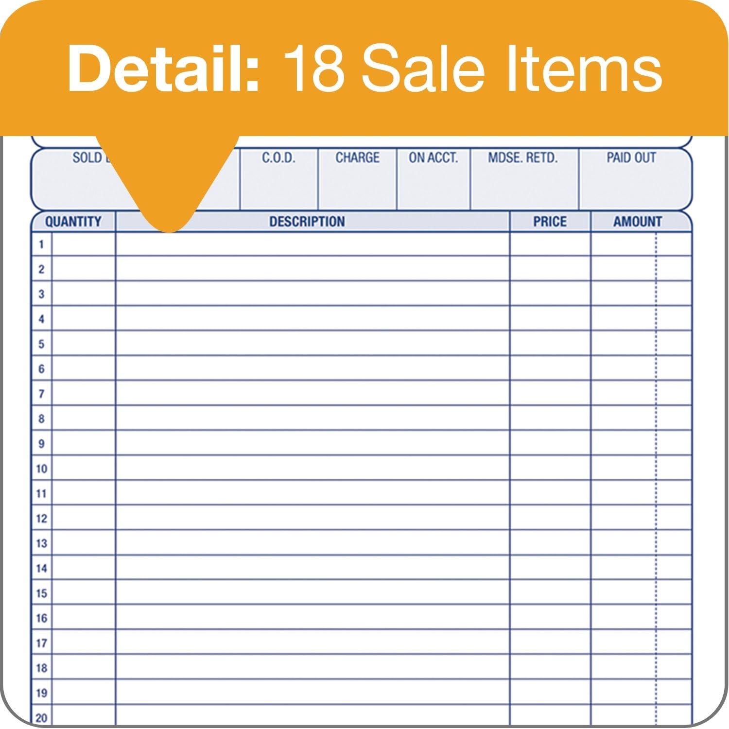image:imageAdams Sales Order 3Part Carbonless WhiteCanaryPink 523 x 812 Inches 100 Sets per Pack NC5805