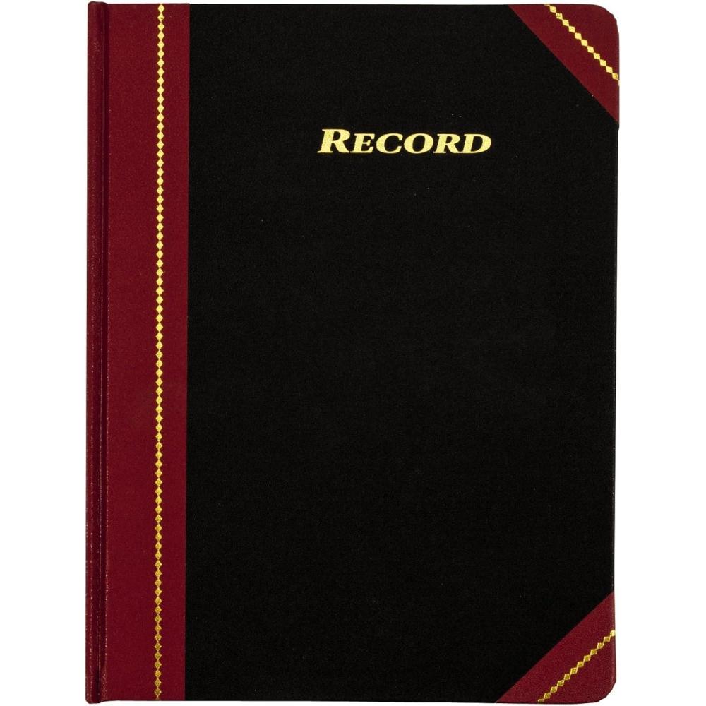image:imageAdams Record Ledger 825 x 1075 Inches 5 Squares per Inch 300 Tinted Pages Black and Maroon ARB810R3M