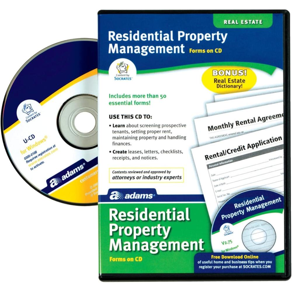 image:imageAdams Residential Property Management Forms on CD SS505