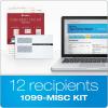 Adams 1099 MISC Forms 2019, 5 Part Tax Forms Kit, 12 Recipients Kit of Laser/Inkjet Forms, 3 1096 Summary Forms, 12 Self Seal Envelopes, Tax Forms Helper Online (TXA12518)(2019 (Old Version))
