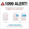 Adams 1099 MISC Forms 2020, Tax Kit for 12 Recipients, 5-Part Laser 1099 Forms, 3 1096, Self Seal Envelopes & Tax Forms Helper Online (TXA12520-MISC), White, 8-1/2 x 11