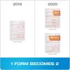 Adams 1099 NEC Forms 2020, 4 Part Laser/Inkjet 1099 Forms with Self Seal Envelopes, for 50 Recipients, Includes 3 1096 Forms (TX225504E-NEC20)(2020 (Old Version))