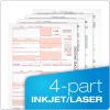 Adams 1099 NEC Forms 2020, 4 Part Laser/Inkjet 1099 Forms with Self Seal Envelopes, for 50 Recipients, Includes 3 1096 Forms (TX225504E-NEC20)(2020 (Old Version))