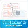 Adams 1099 NEC Forms 2020, 4 Part Laser/Inkjet 1099 Forms with Self Seal Envelopes, for 50 Recipients, Includes 3 1096 Forms (TX225504E-NEC20)(2020 (Old Version))