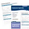 Adams Application for Employment, Forms and Instructions, 50 Forms per Pack (HR104) , White