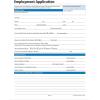 Adams Application for Employment, Forms and Instructions, 50 Forms per Pack (HR104) , White