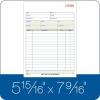 Adams Carbonless Order Book, 5.56 x 8.44 Inch, 3-Part, Carbonless, 50 Sets, White, Canary, Pink (TC5803)(50 Count (Pack of 10))