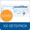 Adams Credit Card Sales Slip, 3-Part, 100 Sets per Pack (38538)