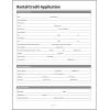 Adams Rental and Credit Application Form, 8.5 x 11 Inch, White (LF305)