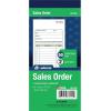 Adams Sales Order Book, 2-Part, Carbonless, White/Canary, 3-11/32 x 7-3/16 Inches, 50 Sets per Book (DC3705)