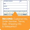 Adams Sales Order Book, 2-Part, Carbonless, White/Canary, 3-11/32 x 7-3/16 Inches, 50 Sets per Book (DC3705)